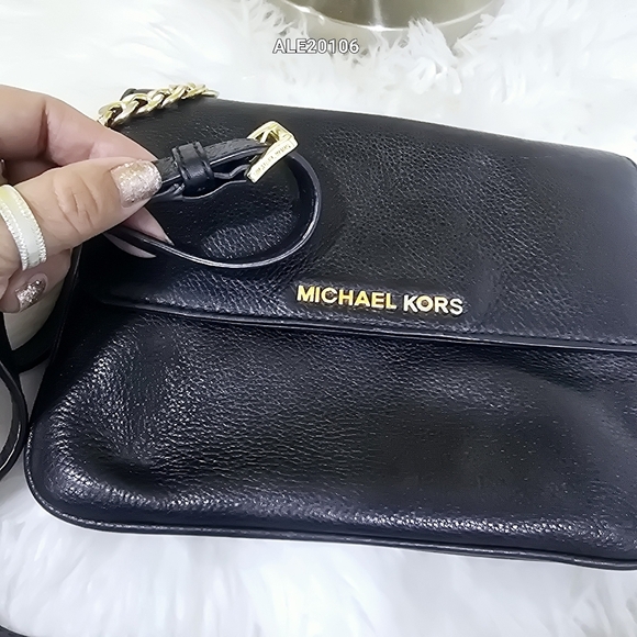 Michael Kors Black Leather Crossbody Bag - Picture 11 of 15